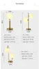 Nordic Simple Glass Ball Tafellamp Drie soorten goud Naast Licht voor Woonkamer Slaapkamer Home Deco Lighting