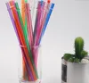 Pailles à boire en plastique pour jus, longue paille dure, matériau de qualité alimentaire, sûr, sain, durable, pour fête à domicile, utilisation dans le jardin