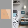 Interruptor de toque Interruptor de parede do painel de interruptor de luz inteligente 1/2/3 Gang Tuya WiFi Interruptor de luz UE Trabalho padrão com Alexa Google Home