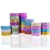 2016 10 PCS LOT GLITTER WASHI TEAPERY SCRAPBOUBING装飾的な接着テープDIYマスキングテープ学校用品