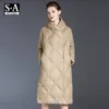 Femmes vers le bas Parkas doudoune femmes longue à capuche hiver lâche chaud épais doudoune manteau surdimensionné femme pardessus portable vêtements d'extérieur 220929