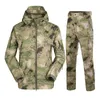 Camouflage Wandelen Jassen Set Outdoor Waterdichte Thermische Fleece Hunting Windbreaker Softshell Tactical Jacket