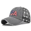 브랜든 자수 야구 모자 미국 국기 모자 코튼 조정 모자 ZZB14437