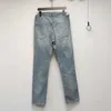 Kapita jeans main perceuse à ongles lavage à l'eau vieux diamant incrusté haute rue Viber tube droit denim pantalon