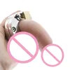 NXY Cockrings en acier inoxydable arrêt masturbateur anneaux de pénis verrouillables mâles esclaves sexuels anneau de coq Sm balle civière ceinture de chasteté jouets pour hommes 0214