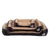 Cama de cachorro Cama impermeável para cães laváveis ​​S-3xl Cama de animais de estimação Caso aconchegante Casa de camurça macia Cestas de cão de cães Filhote de cachorro do canil 201222