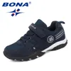 BONA Arrivo Stile Classico Bambini Scarpe Casual Hook Loop Ragazze Sneakers Scarpe Mesh Ragazzi Scarpe Comfort LJ201202