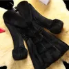 Womens Thickened rabbit fur Coats Fashion Slimfit Plus Size Winter Warm Jacket for Women 2021