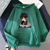 Zhong Li Baskı Genshin Etki Oyun Anime Hoodie Kadınlar / Erkekler Streetwear Kawaii Tees Giysileri Büyük Boy Kazak Harajuku 12 220120