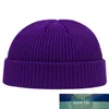 Autunno Inverno Melone Cap Uomo Donna Cappello lavorato a maglia Beanie Zucchetto Berretti da marinaio Polsino corto senza tesa Retro Cappelli stile navy Casquette