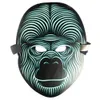 Высокое качество EL Wire Mask для ужасных вечеринок ночь и кричащие украшения вечеринки Светодиодная маска холодного света звук активирован Y200103
