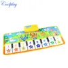 71x28cm Baby Musical Carpet Music Mat Funny Animal Voice Singing Playing Music Piano Early Educational Learning Toys for Kids LJ201113