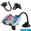 DHL Universal Car Phone Mount Long Arm Clamp med dubbel klipp Strong Sug Cup mobiltelefonhållare för 8 x 7 Samsung S81980552