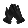 Gants de doigt complets pour femmes gant de couleur unie en Polyester doux garder la femme au chaud hiver femmes mignon Handschoenen Guantes1