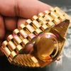 Orologi di lusso 128238 118238 118239 36MM quadrante con diamanti meccanico argento oro bracciale in acciaio inossidabile da polso da uomo236j