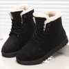 Donne Bootsclassic Donne inverno stivali stivali da neve caviglia femminile peluche calde peluche di alta qualità botas mujer lace-up