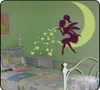 Prenses Kız Yatak Odası Duvar Çıkartması Güzel Peri Ay Kalp Duvar Çıkartmaları Çocuk Odası Için Bebek Kreş Duvar Sanatı Mural Vinilos A531 201201