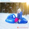 Sled Tubing Cheesecake Inflatable Snow Tube Large PVC Snow Boat for Winter Skating Snow Sled Boat Sports Toy DHL Delivery 7 Days