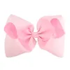 2022 Ny 8 tum Grosgrain Ribbon Baby Girls Clips Mode Stor Bowknot Barrette Kids Hair Boutique Bows Barn H