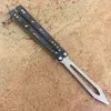 balisong siyah Rep replikant kelebek D2 G10 kolu eğitmen eğitim bıçağı El Sanatları Dövüş sanatları Koleksiyonu knvies noel hediyesi