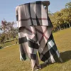 Hoge kwaliteit 100% mode klassieke geruite bedrukte ultrazachte thermische kasjmier sjaal 190 * 70 cm