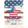 2020 Donald Trump Amercia Flag for President Make America Great Again Garden Flag 30 * 45cm Personnalité Décoration Bannière Drapeaux WVT0393