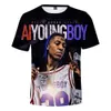 Hip Hop Rapper YoungBoy Never Broke Again T Shirt Camisetas Hombre Stampa 3D Maglietta a maniche corte per adulti / bambini Streetwear