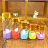 8ml 15ml 20ml 25ml Glass Bottles for Weding Decoration Empty Jars Gold Color Cap Christmas Gift 100pcs Free Shippinghigh quantity