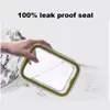 Rectangle glass food container Microwave heated bento meal prep containers Food Storage Box school Lunch box for kids 201015