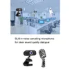 2022 HD-webbkamera Inbyggda Dual Mics Smart 1080p Webkamera USB Pro Stream för skrivbord Bärbara datorer PC-spelkamera för OS Windows10 / 8