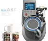 Gratis frakt Custom Mug Printer Pneumatic Automatisk ST-110 Sublimation rån Värmepressmaskin