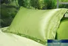 Silk PillowCase Camelwhite Black Silk Satin Pillow Case Flera färger, 48 * 74 cm