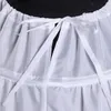 Tamanho único branco de alta qualidade 6 aros Anágua Crinolina Slip Underskirt para vestido de noiva vestido de noiva baile quinceanera vestidos