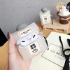 3D Luxury lindo perfume botella transparente auricular inalámbrico cargación de silicio para airpods 2 1 cubierta de auriculares Bluetooth para AIRP9394820