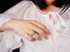 S925 Argento di qualità lussuosa con diamante in un unico pezzo in fede nuziale con fascia da 1,5 kart per donne e gioielli per amiche regalo spedizione gratuita PS6