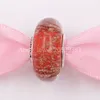 Andy Jewel 925 Sterling Silver Beads Murano Red Twinkle Bead Charms يناسب أساور المجوهرات الأوروبية على طراز Pandora Murano 796366