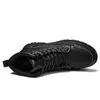 Свежие зимние ботинки для мужчин Женщины снегоочистители Женские черные серые лодыжки ботас снежные ботинки Мужчина на плоских ботинках289U