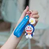 Keychains Doraemon Key Chain Doll Cute Dingdang Cat Machine Ring Small Gift KT Commodity Pendant