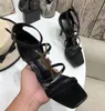 2021 nouvelles sandales à talons hauts pour femmes de style romain européen, décoration en métal, le premier choix pour les femmes sexy, en cuir verni