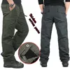 Inverno Doppio Strato di Spessore Uomini Pantaloni Cargo Casual Caldo Pantaloni di Cotone Rigonfio Per Pantaloni da Uomo Maschile Militare Camouflage Tattico LJ201104