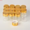 5 ml glazen flessen aluminium dop gouden deksel lege transparante helder vloeibaar geschenk container wensen potten 50pcshigh hoeveelheid