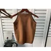 Spring and summer relaxed fit jacket T-Shirt Top solid color pattern short sleeve knitted women's Vest TOP10