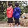 Herfst Winter Hapleed Children Down Jackets For Girls Candy Color Warm Kids Down Coats For Boys 2-9 jaar bovenkleding LJ201202