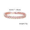 New single row of heart-shaped diamond bracelet men and women diamond bracelet manufacturers wholale