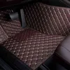 Cuweusang مخصصات جلدية جلدية الحصير لـ Tesla Model S 2014 2015 2015 2017 2018 Custom Foot Pads Automobile Carpet Car Covers H220415