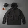 Men039s Outerwear Jaquetas Casacos Primavera e Outono 21ss Ghost Piece Smock Anorak Nylon Tela Puro Algodão Tecido Hoodie Coat3422930