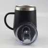 12oz Wine Tumbler with Slid Lid Stainless Steel Egg Shaped Tumblers Double Layer Insulated Vacuum Wine Glasses Stemless Coffee Mug