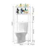 3 Tier Over Bathroom Storage Rack Solid Anti-rust Non-slip Toilet Storage Rack Laundry Washing Machine Space Saver Storage Rack Y200429