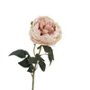 ONE Fake Flower Long Stem Autumn Peony 24" Lngth Simulation scorched Roses for Wedding Home Decorative Artificial Flowers