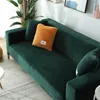 Velvet thick plush sofa cover set 1/2/3/4 seater elastic couch cover sofa covers for living room slipcover chair sofa towel 1PC LJ201216